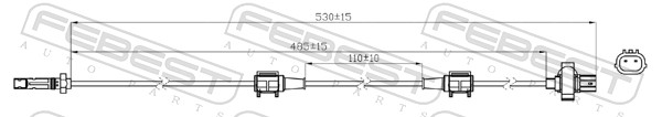 FEBEST 03606-006 - Датчик АБС (ABS)