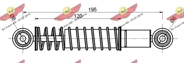 AUTOKIT 03.80684 - Амортизатор ремня