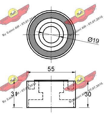 AUTOKIT 03.80868 - Обводной ролик ГРМ