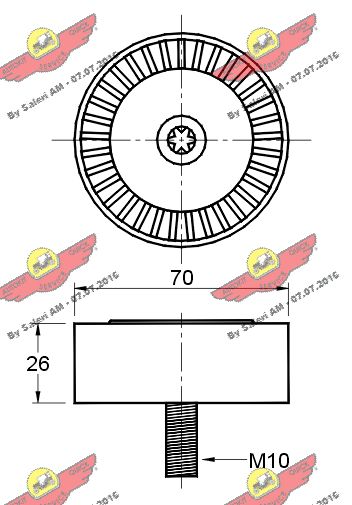 AUTOKIT 03.80927 - Ролик обводной приводного ремня