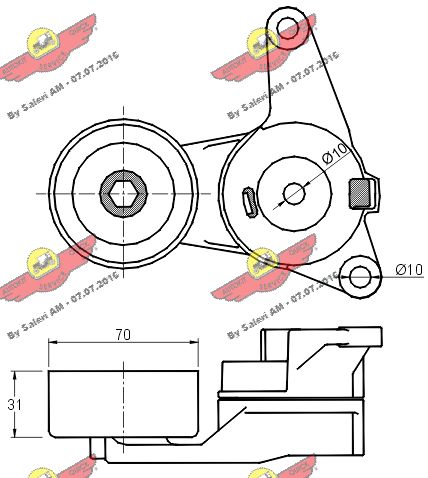 AUTOKIT 03.81067 - Натяжитель ремня генератора