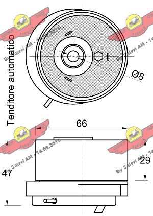 AUTOKIT 03.81156 - Натяжной ролик ГРМ