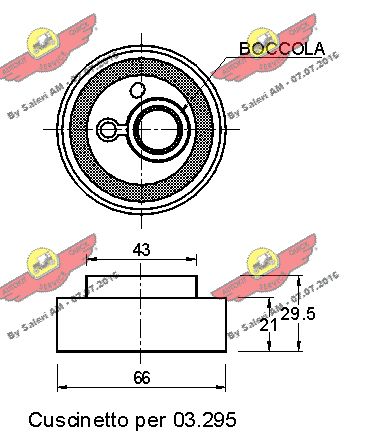 AUTOKIT 03.81342 - Натяжной ролик ГРМ