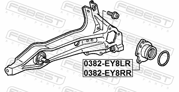 FEBEST 0382-EY8RR - Ступица колеса