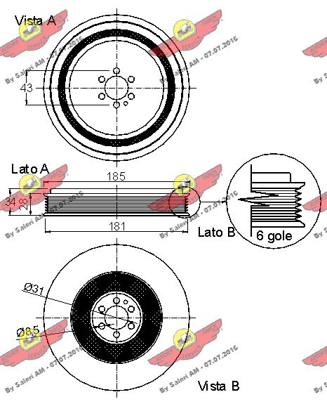 AUTOKIT 03.90060 - Шкив коленвала