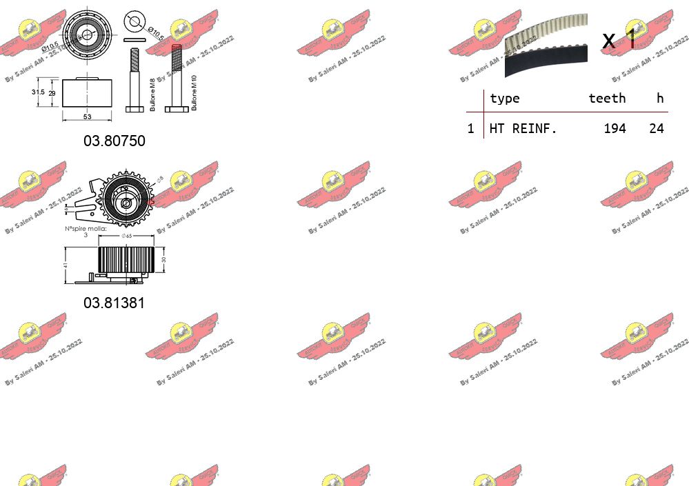 AUTOKIT 04.5283 - Комплект ГРМ