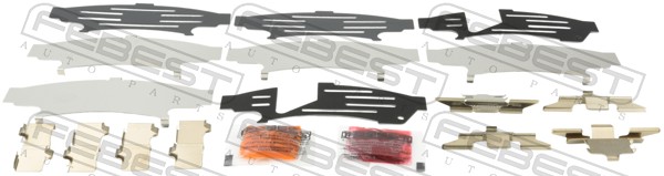 FEBEST 0503-GHF - Ремкомплект тормозных колодок