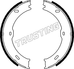 TRUSTING 052.133 - Барабанные колодки