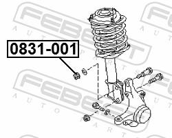 FEBEST 0831-001 - Развальные шайбы