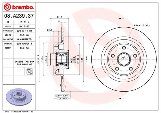 Тормозной диск PRIME LINE - With Bearing Kit