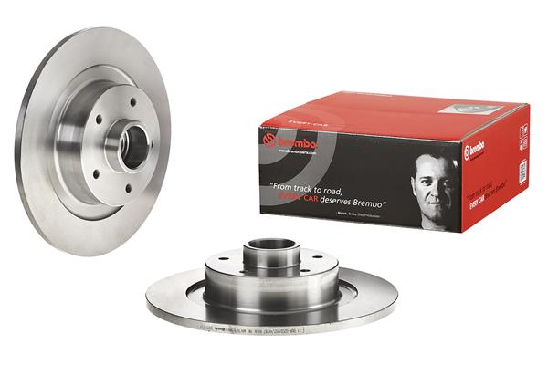 BREMBO 08.C742.37 - Тормозной диск PRIME LINE - With Bearing Kit
