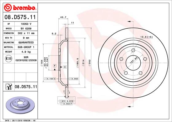 Тормозной диск PRIME LINE - UV Coated