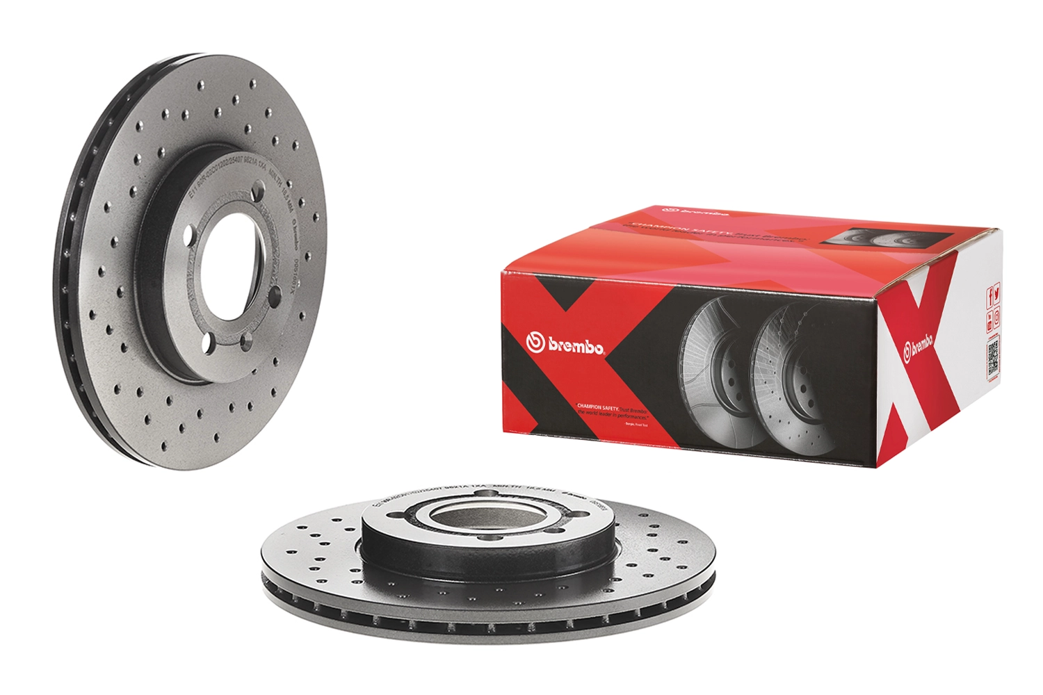BREMBO 09.5166.1X - Тормозной диск XTRA LINE - Xtra
