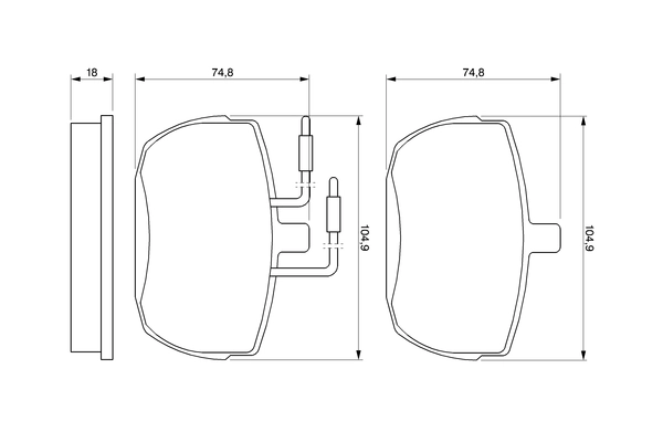 BOSCH 0 986 467 590 - Тормозные колодки 