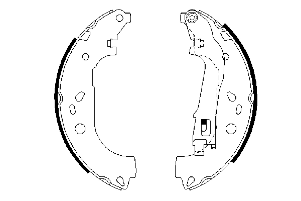 BOSCH 0 986 487 717 - Барабанные колодки