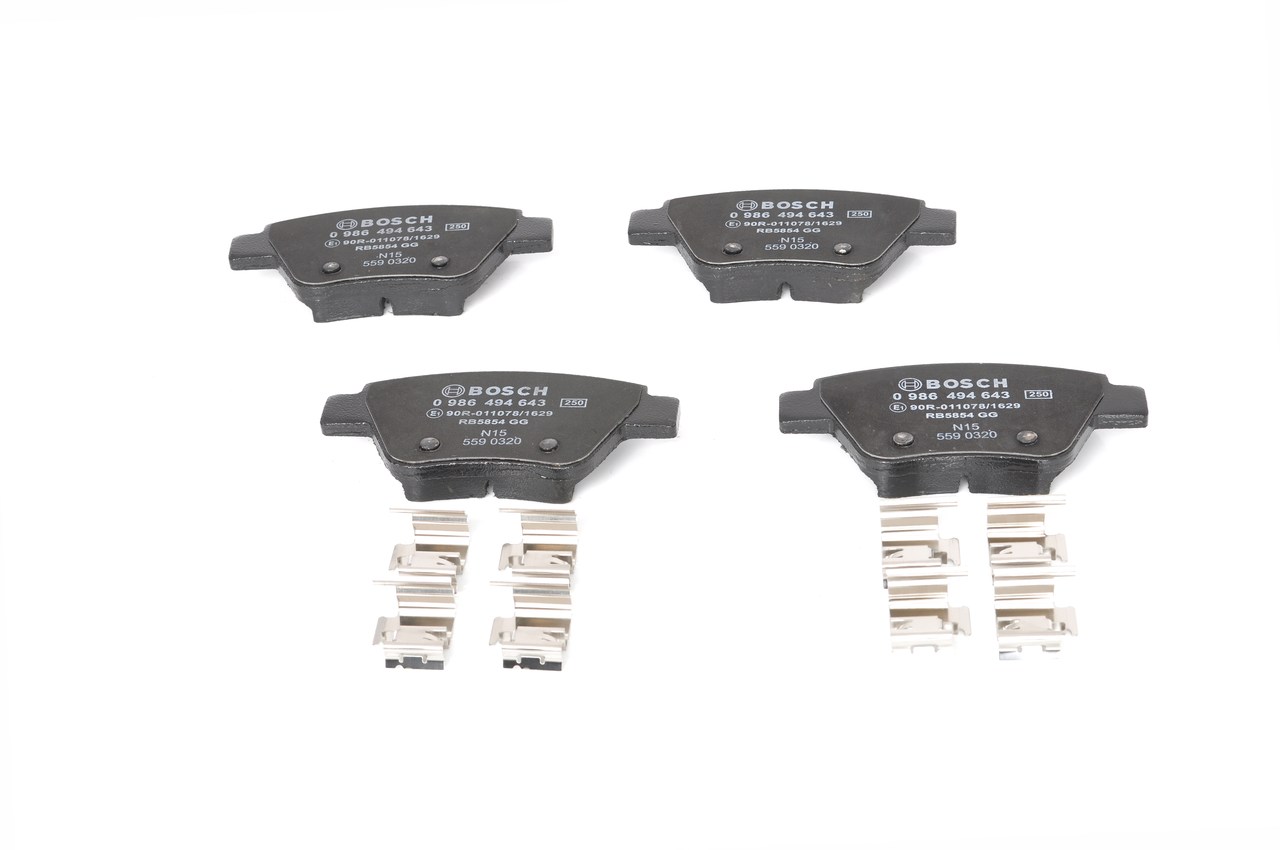 BOSCH 0 986 494 643 - Тормозные колодки 
