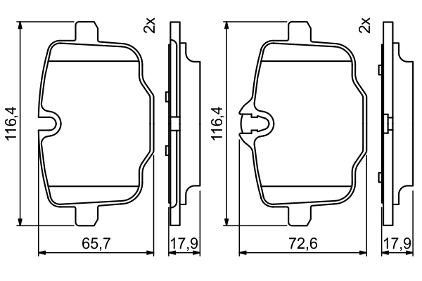BOSCH 0 986 494 759 - Тормозные колодки 