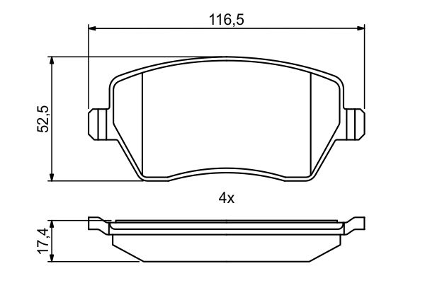 BOSCH 0 986 494 856 - Тормозные колодки 