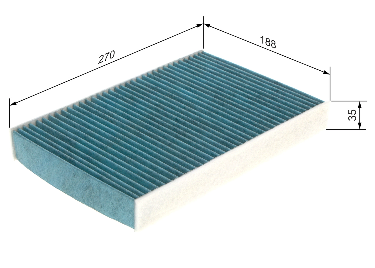 BOSCH 0 986 628 548 - Фильтр, воздух во внутренном пространстве ФИЛЬТР+