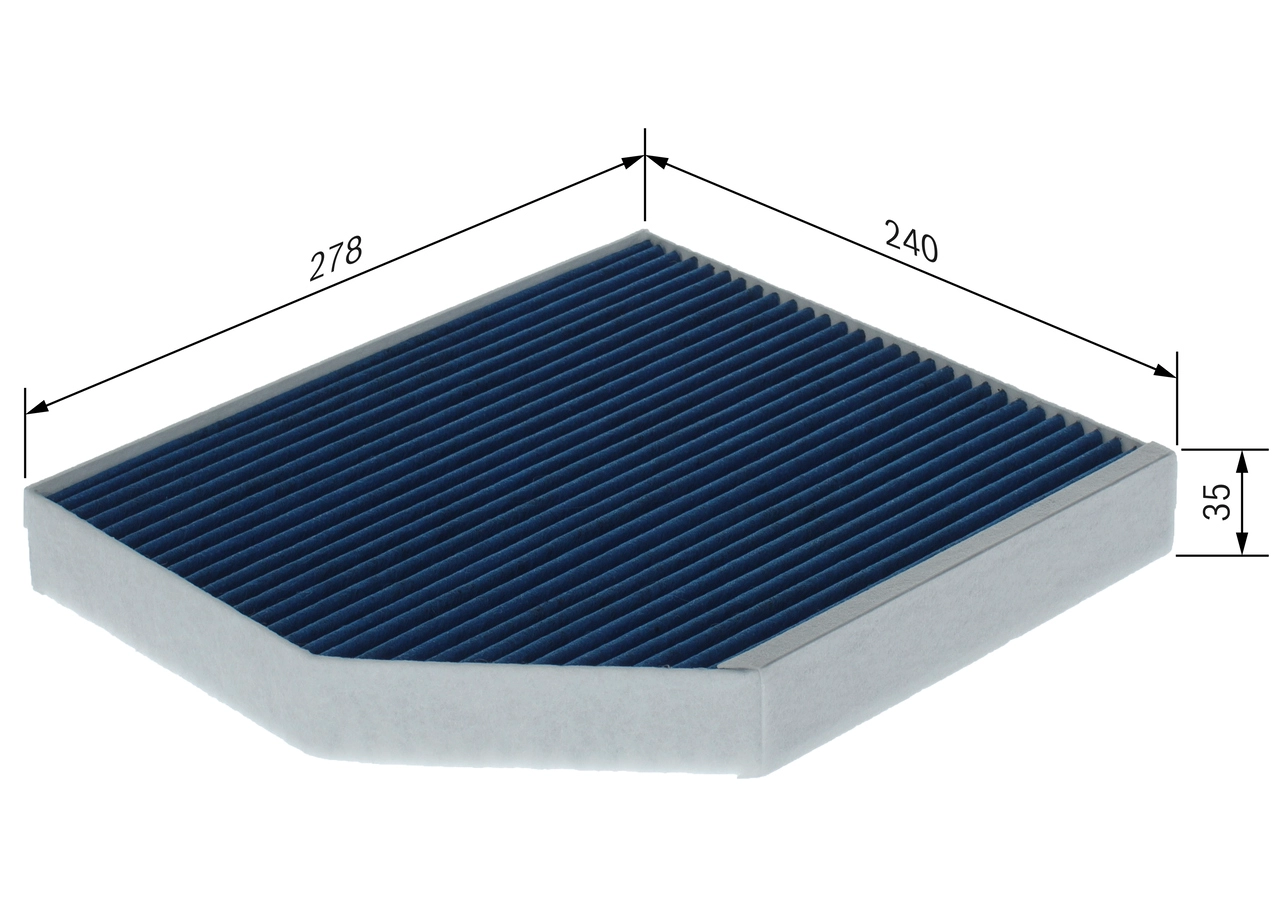 BOSCH 0 986 628 622 - Фильтр, воздух во внутренном пространстве ФИЛЬТР+pro