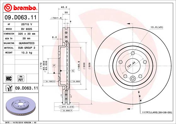 Тормозной диск PRIME LINE - UV Coated
