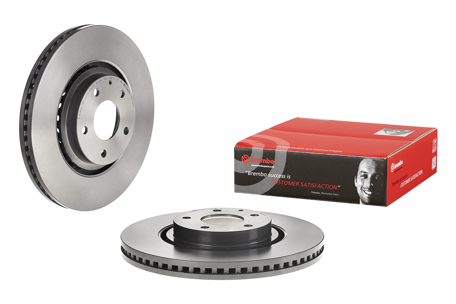 BREMBO 09.E034.11 - Тормозной диск PRIME LINE - UV Coated