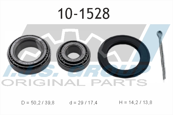 IJS GROUP 10-1528 - Комплект подшипника ступицы колеса Technology & Quality