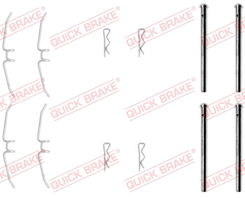 OJD (QUICK BRAKE) 109-0901 - Ремкомплект тормозных колодок