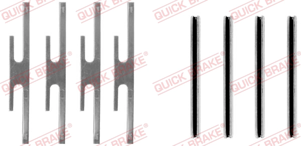 OJD (QUICK BRAKE) 109-0975 - Ремкомплект тормозных колодок