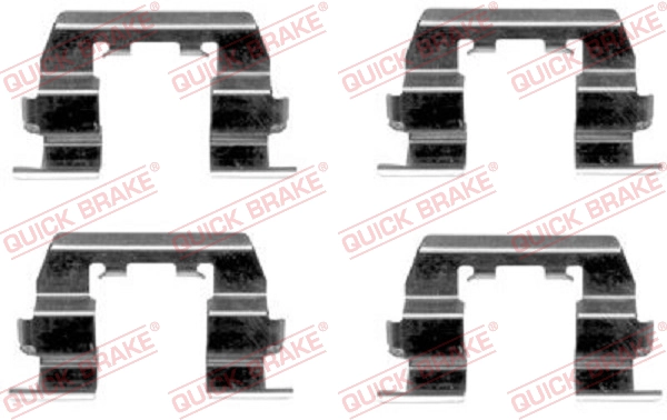 OJD (QUICK BRAKE) 109-1669 - Ремкомплект тормозных колодок