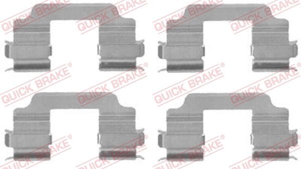 OJD (QUICK BRAKE) 109-1709 - Ремкомплект тормозных колодок