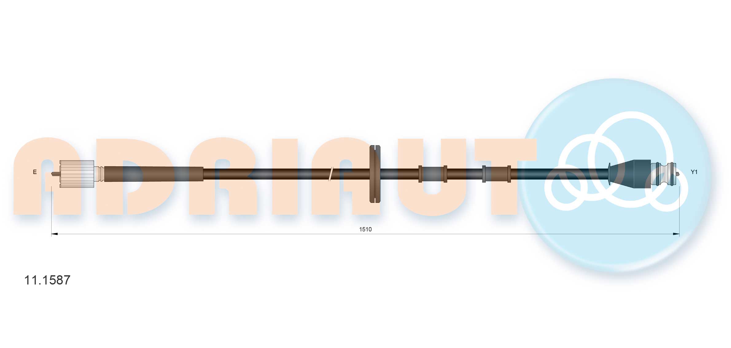 ADRIAUTO 11.1587 - Трос спидометра