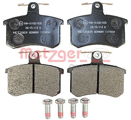 METZGER 1170030 - Комплект тормозных колодок, дисковый тормоз GREENPARTS