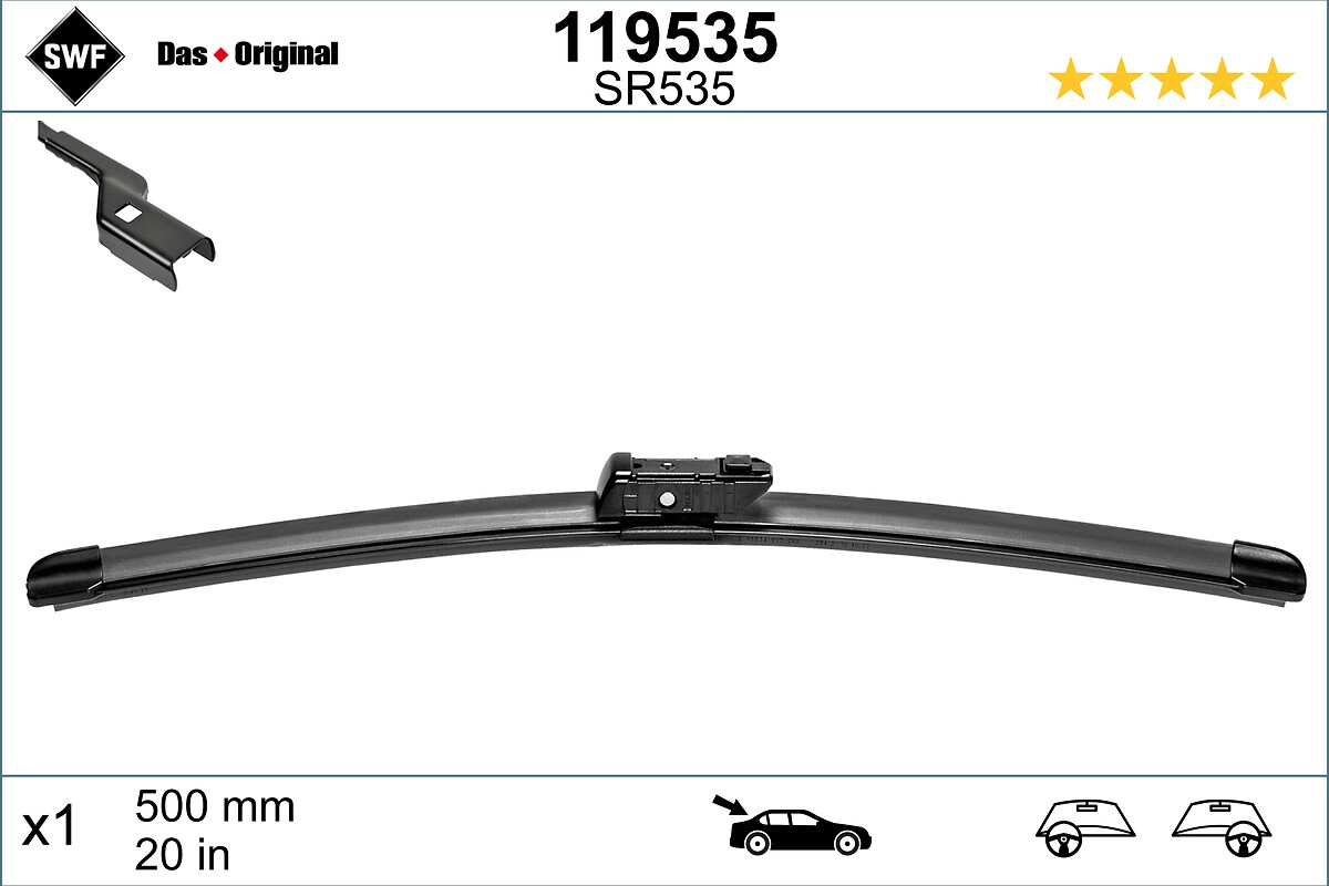 SWF 119535 - Щетка стеклоочистителя DAS ORIGINAL REAR