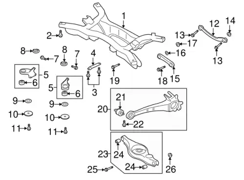 MITSUBISHI 4117a007 - тяга схождения задней подвески