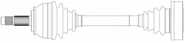 Приводной вал (полуось)
