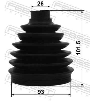 FEBEST 1217P-IX35D7 - Пыльник ШРУСа