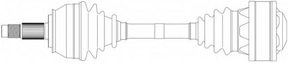 Приводной вал (полуось)