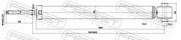 FEBEST 12656601R - Амортизатор