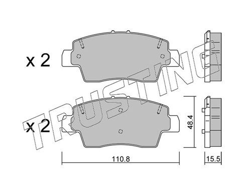 TRUSTING 1285.0 - Тормозные колодки 