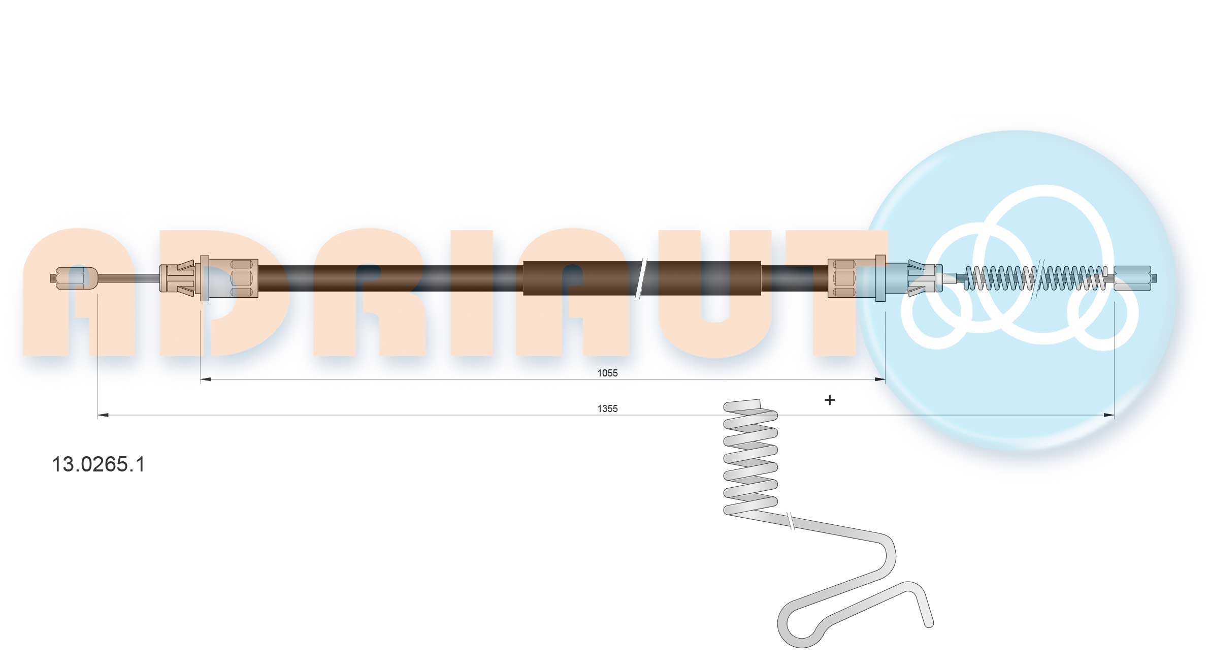 ADRIAUTO 13.0265.1 - Трос ручника