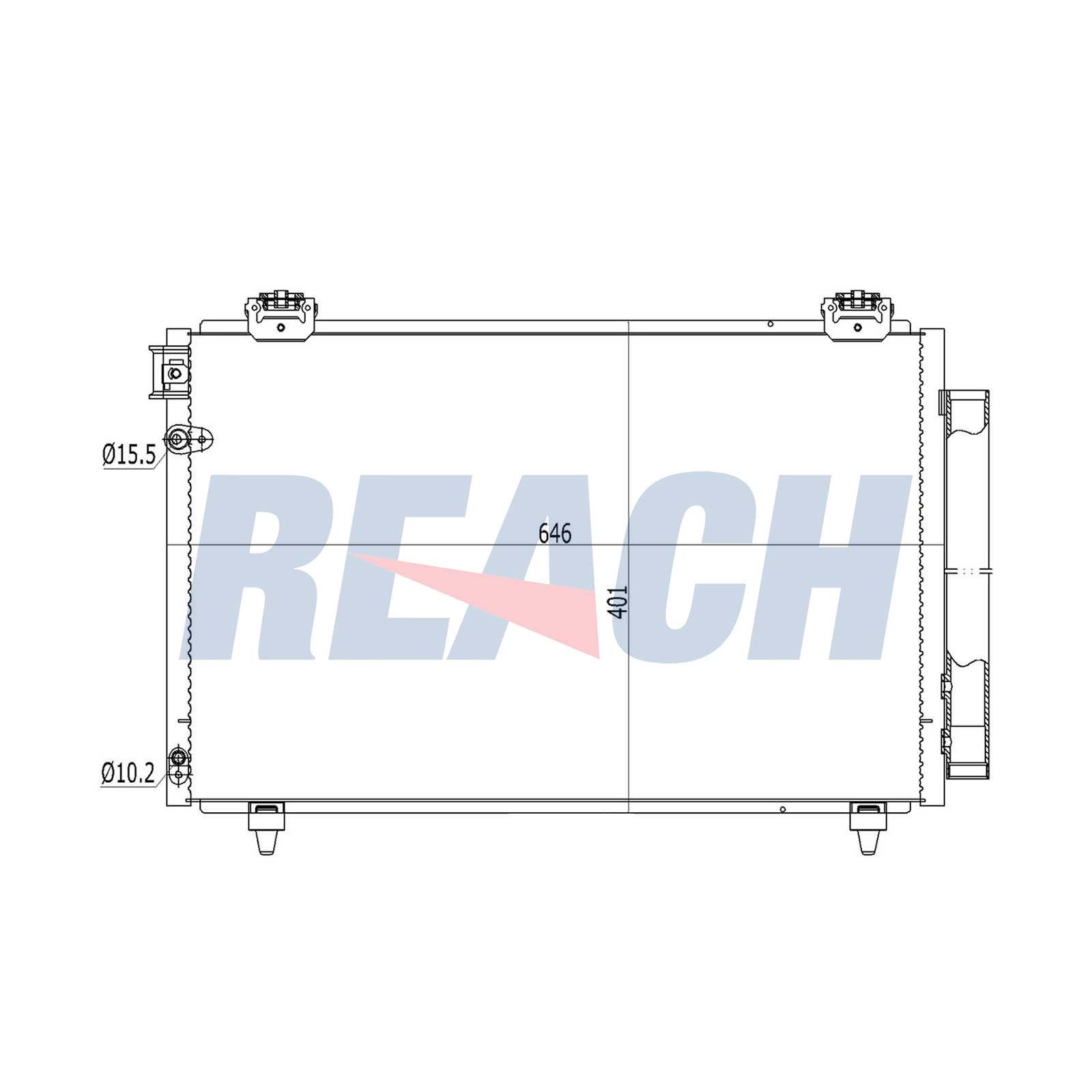 REACH 1.30.9872.PD - Радиатор кондиционера