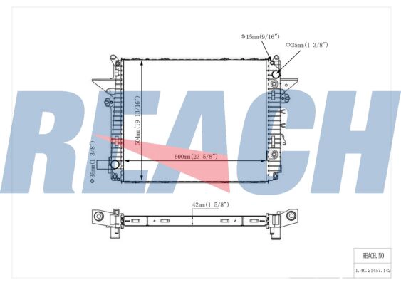 REACH 1.40.21457.142 - Радиатор охлаждения