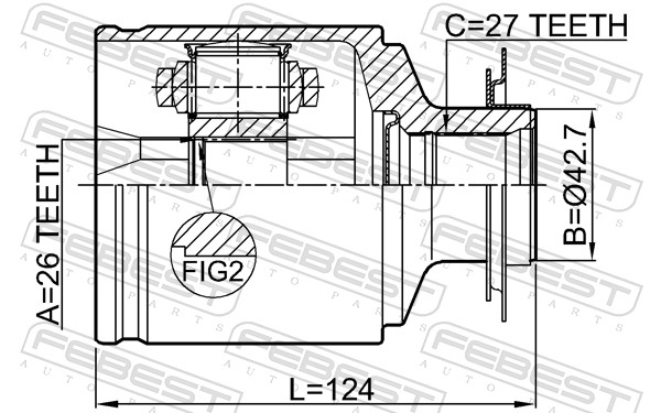 FEBEST 1411-NARH - ШРУС