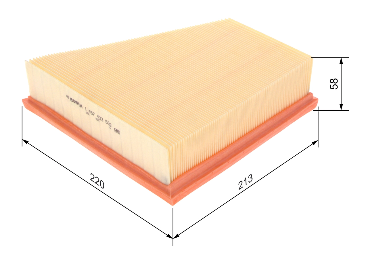 BOSCH 1 457 433 532 - Воздушный фильтр