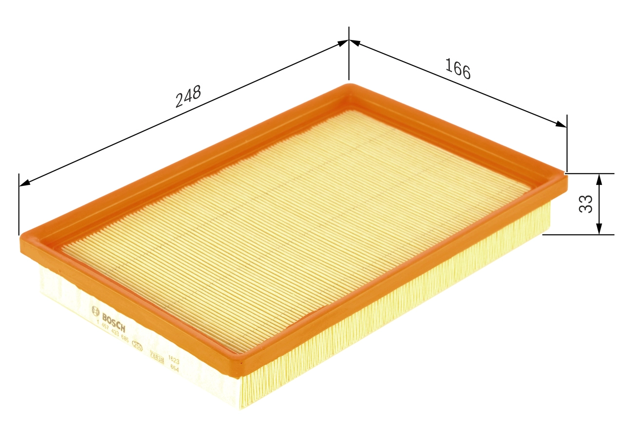 BOSCH 1 457 433 685 - Воздушный фильтр