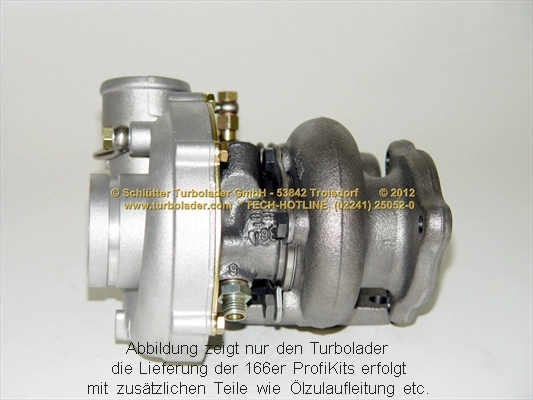 SCHLÜTTER TURBOLADER 166-02190 - Компрессор, наддув PROFI KIT - with new org. BorgWarner Turbocharger