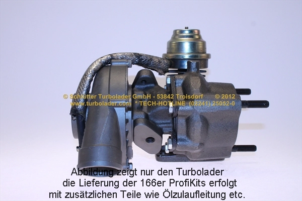 SCHLÜTTER TURBOLADER 166-02260 - Компрессор, наддув PROFI KIT - with new org. BorgWarner Turbocharger
