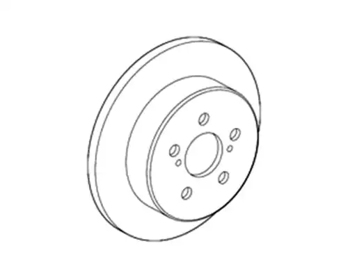 TOYOTA 4243178010 - диск тормозной задний