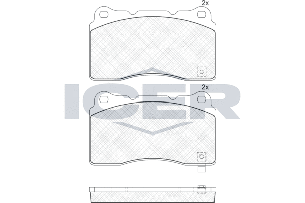 ICER 181585 - Тормозные колодки 